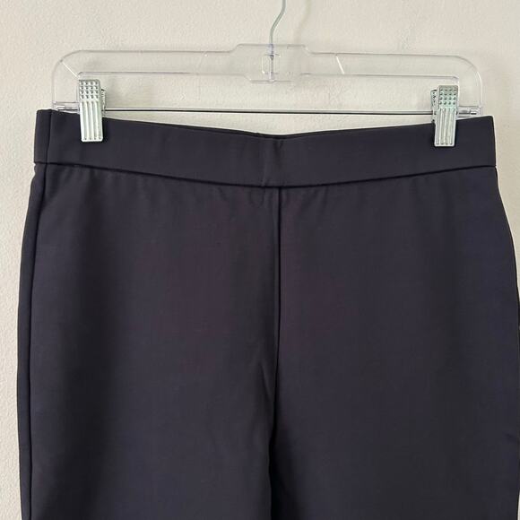 OGL Slimming Ponte High Rise Pull-On Pants Flare Navy M Medium Petite New - Picture 3 of 8